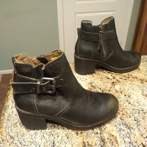 Women Caterpillar Tilly Ankle Boots Leather P309013 Olive Bootie Size 7